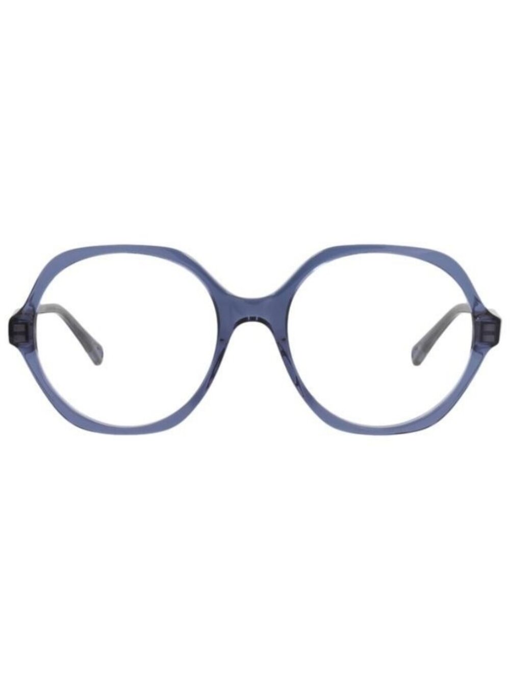 New Chloé Womens Round/Oval Blue Blue Transparent Fashion Designer Eyeglasses